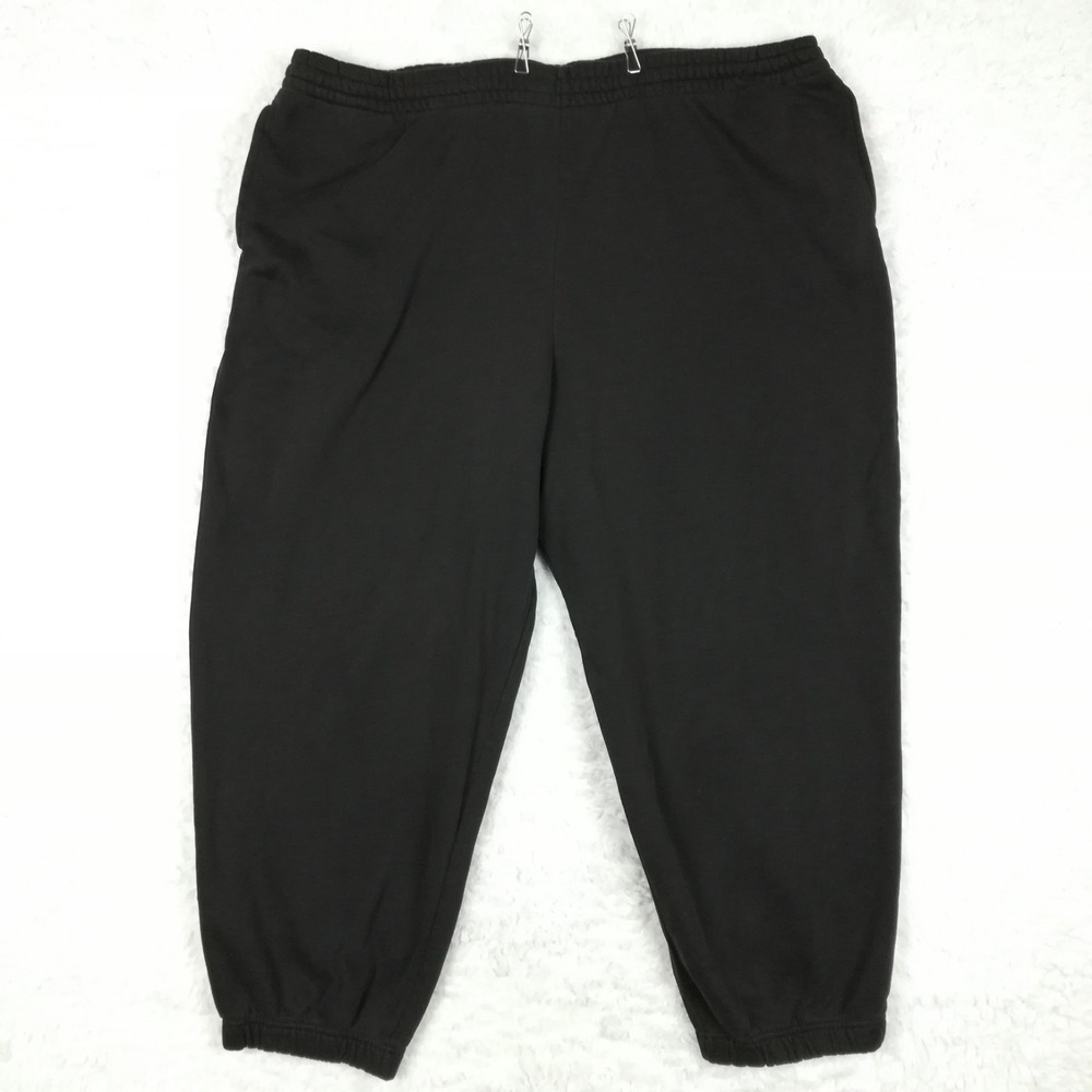 Joe Boxer Mens Pants Sweatpants Black Jogger Fleece Cinched Ankle Elastic 3X